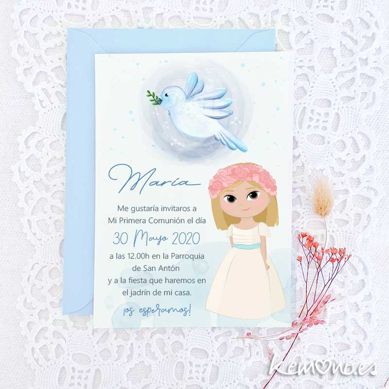 INVITACION-COMUNION-NIÑA-PALOMA